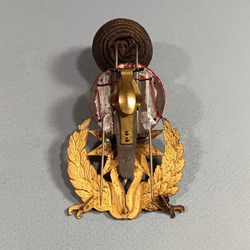 ATTRIBUT OU INSIGNE ET POMPON DE KEPI D'OFFICIERS ET ADJUDANTS MODELE 1886 OFFICIER DU SERVICE DE SANTE DES ARMEES